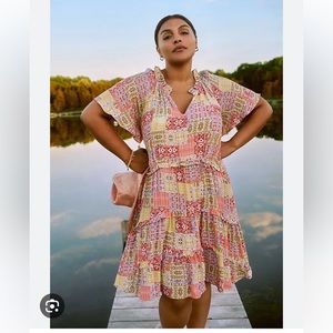 Anthropologie Robin Tiered Mini Dress - 2X
